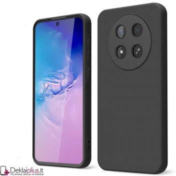 Silikoninis ploniausias dėklas su kameros apsauga - juodas (Huawei Honor Magic 7 Lite)